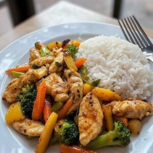 everyday meals garlic honey chicken stir fry…
